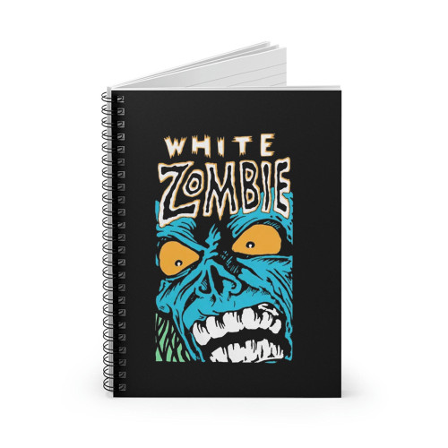 White Zombie Blue Monster Spiral Notebook