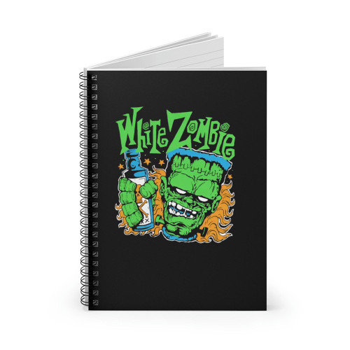 White Zombie Frank N Booze Spiral Notebook