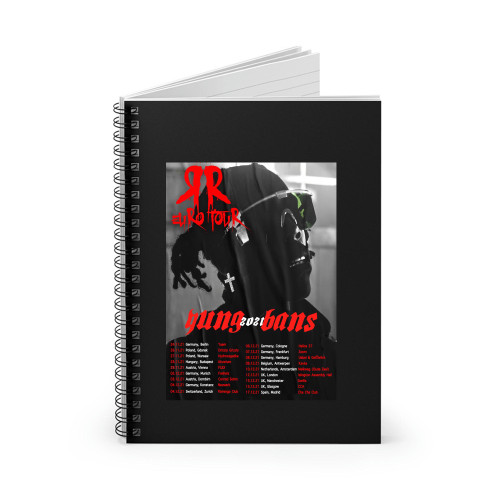 Yung Bans Europe Tour 2021 Spiral Notebook