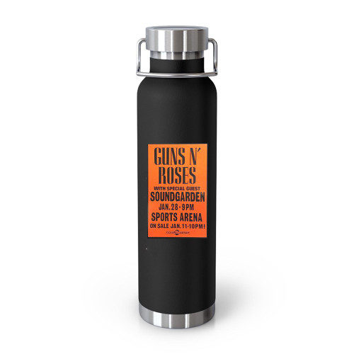 Guns N' Roses And Soundgarden 1992 Boxing Style Concert Tumblr Bottle