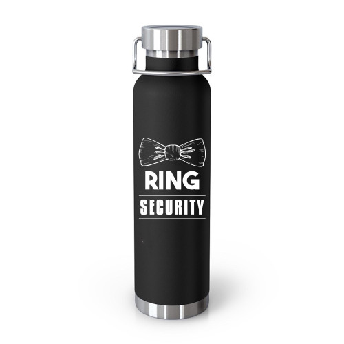 Ring Security Funny Tuxedo Ring Bearer Wedding Tumblr Bottle