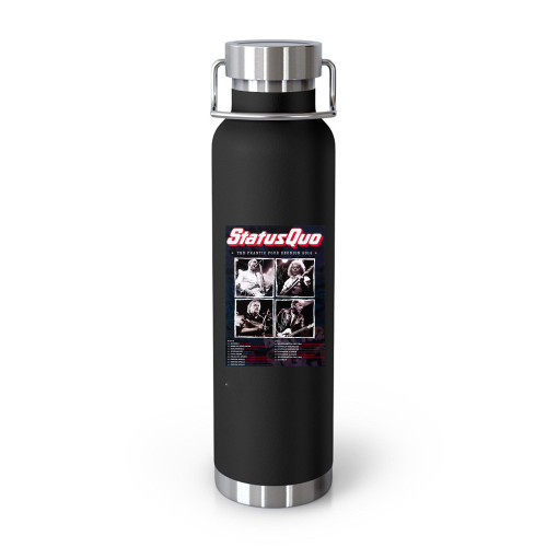 Status Quo The Frantic Four Reunion 2014 Signed Tumblr Bottle