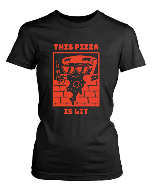 Lit Pizza Women's T-Shirt Tee