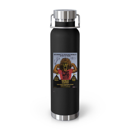 The Who Roger Daltrey And Pete Townshend Signed Concert Tumblr Bottle
