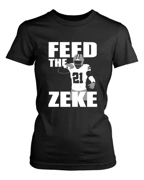 Feed The Zeke Ezekiel Elliott Dallas Cowboys Football Team Women's T-Shirt Tee