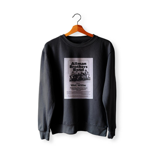 Allman Brothers Band 1971 Charlotte Nc Concert Sweatshirt Sweater