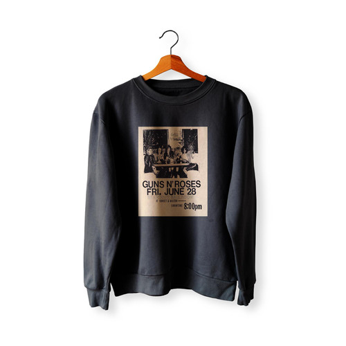 Guns N' Roses Concert Flyer 1985 Stardust Ballroom Sweatshirt Sweater