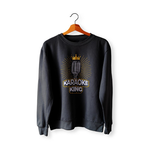 Karaoke King Microphone Singer Funny Sweatshirt Sweater