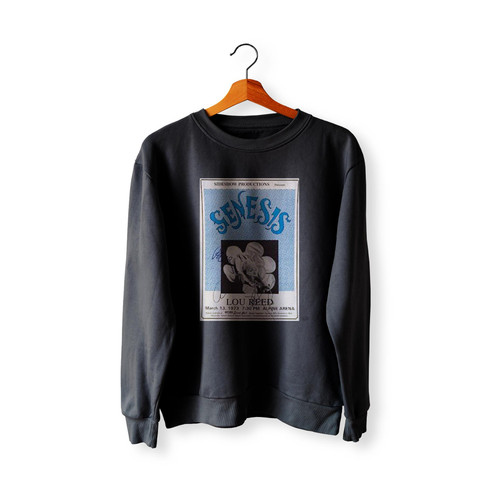 Phil Collins And Lou Reed Rare Dual Signed Original 1973 Concert Sweatshirt Sweater