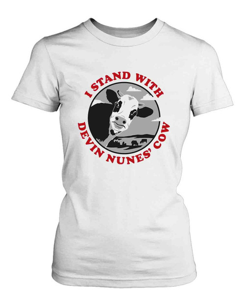 I Stand With Devin Nunes Cow Women's T-Shirt Tee