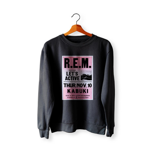 Rem And Let's Active 1983 San Francisco Ca Cardboard Concert Sweatshirt Sweater