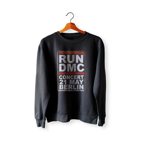 Run Dmc Concert 21 May Berlin 1986 Retro Gifts Retail Sweatshirt Sweater