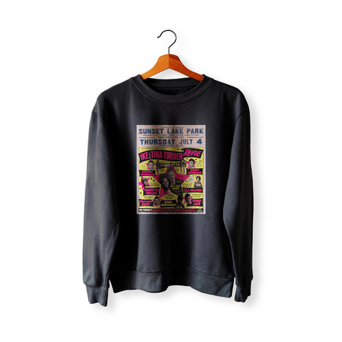 Sensational Ike And Tina Turner Revue Fourth Of July 1963 Boxing Style Concert Sweatshirt Sweater