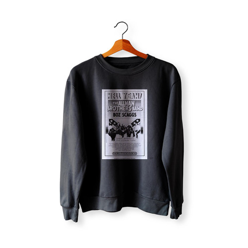The Allman Brothers Band 1973 Hell Yeah Vancouver B C Concert Sweatshirt Sweater