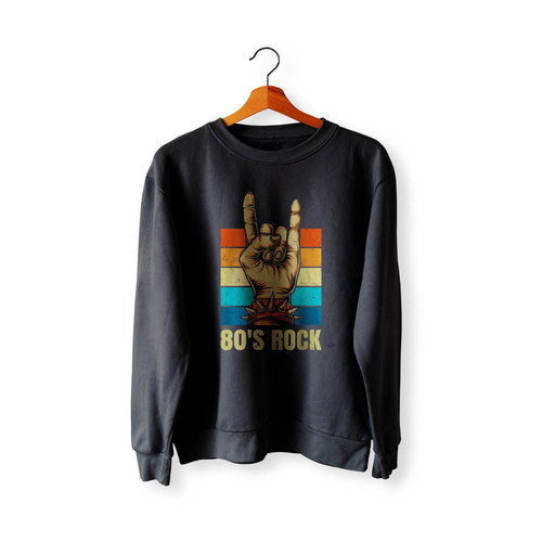 Vintage Retro 80's Rock Band Vintage Retro Themed Sweatshirt Sweater
