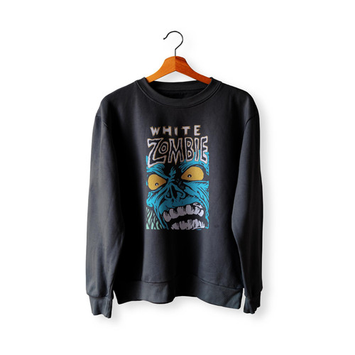 White Zombie Blue Monster Sweatshirt Sweater