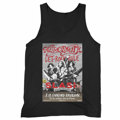 Aerosmith Slash Let Rock Rule Tour 2015 Concord California Concert Tank Top