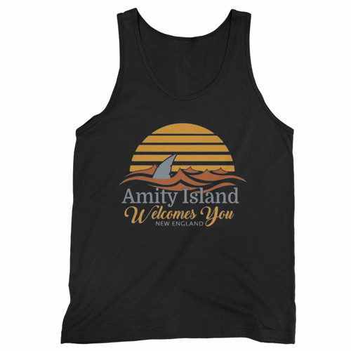 Amity Island Beach Quint's Shark Fishing Tank Top
