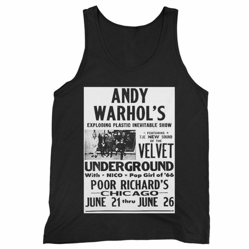 Artist Unknown Andy Warhols The Velvet Underground Concert Tank Top