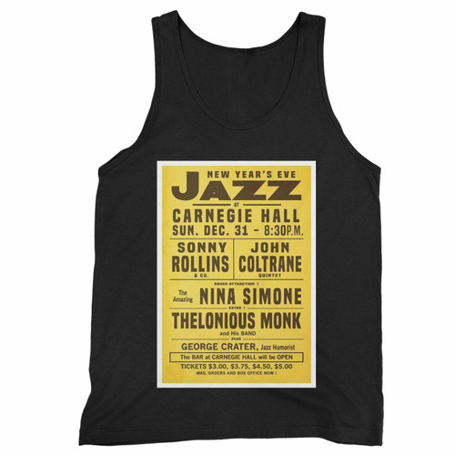 Carnegie Hall 1961 New Year's Eve Concert Tank Top Carnegie Hall 1961 New Year's Eve Concert Tank Top