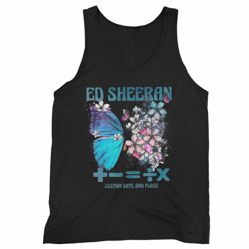 Ed Sheeran Butterfly Album Butterfly Equals Tour Tank Top