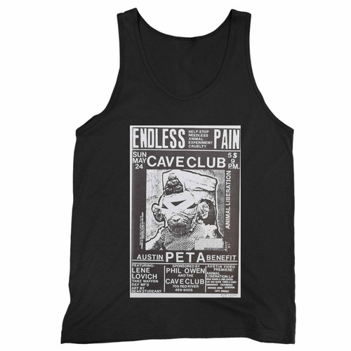 Endless Pain Peta Benefit Concert Frank Kozik Signed Austin 1987 Tank Top