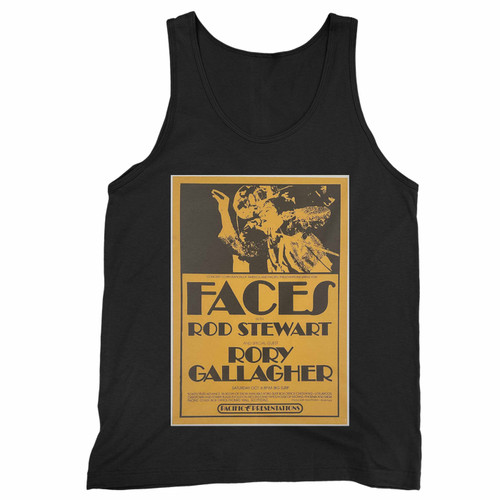 Faces And Rod Stewart Rory Gallagher 1973 Arizona Concert Tank Top