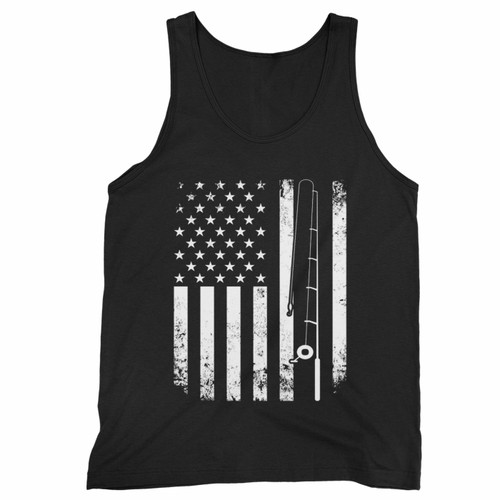 Fishing Flag For Fisherman Fisher Dad Tank Top