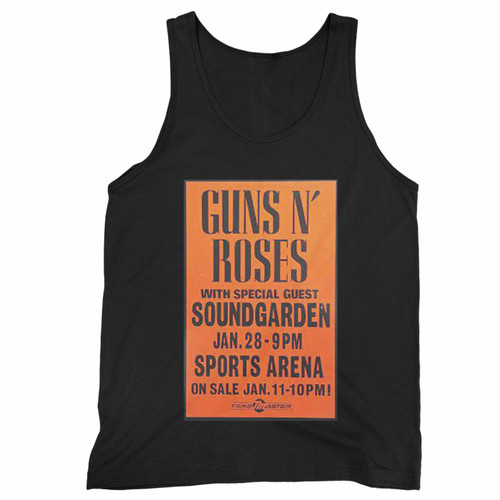 Guns N' Roses And Soundgarden 1992 Boxing Style Concert Tank Top