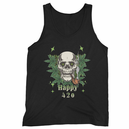 Happy 420 Funny Cannabis 420 Celebration Tank Top