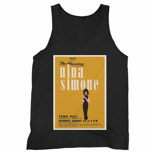 Nina Simone Philadelphia Concert Reproduction Tank Top