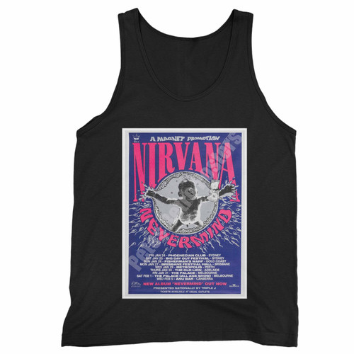 Nirvana Vintage Concert Nevermind Australian Tour 1992 Tank Top