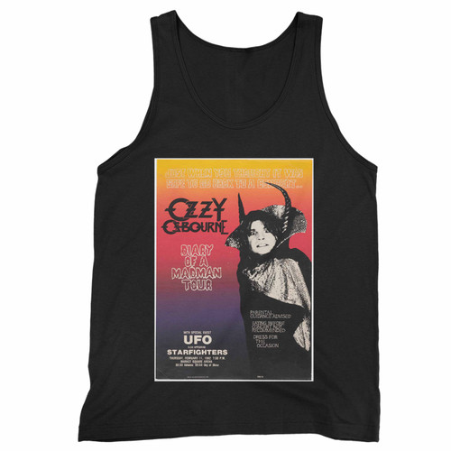 Ozzy Ozbourne 1982 Diary Of A Madman Tour Indiana Concert Tank Top