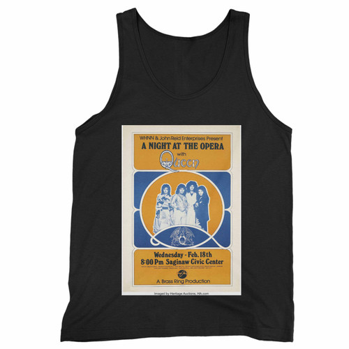 Queen A Night At The Opera Saginaw Civic Center Concert Tank Top