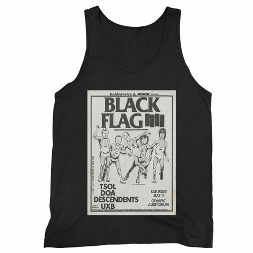 Raymond Pettibon Black Flag Punk Flyer 1982 Tank Top