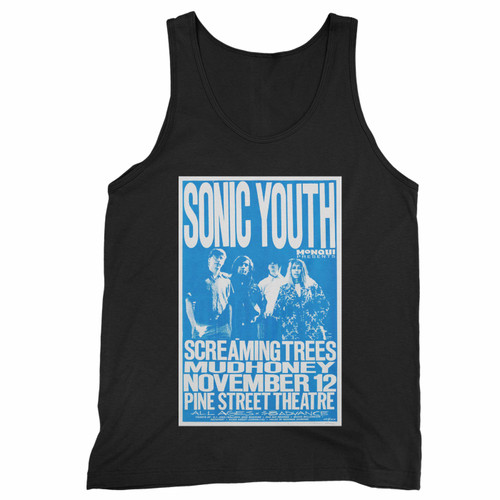 Sonic Youth Screaming Trees Mudhoney Pine Street Theatre Concert Tank Top
