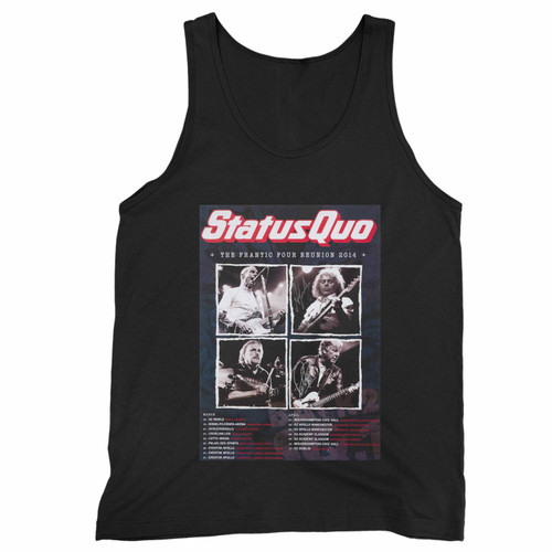 Status Quo The Frantic Four Reunion 2014 Signed Tank Top