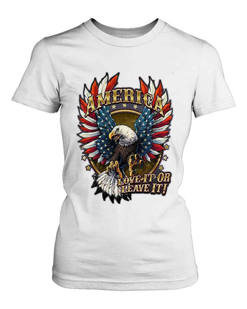 American Eagles Love It Or Leave It Women's T-Shirt Tee