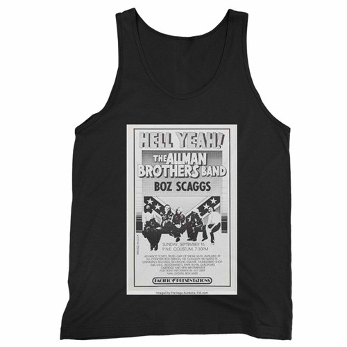 The Allman Brothers Band 1973 Hell Yeah Vancouver B C Concert Tank Top