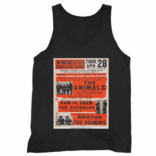 The Animals House Of The Rising Sun 1966 Jumbo Globe Concert Tank Top