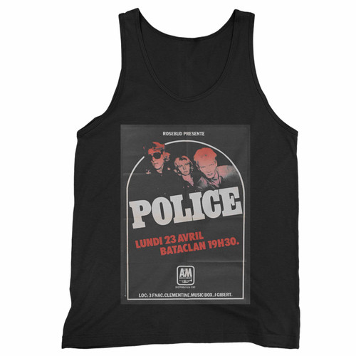 The Police Bataclan 1979 Folded Concert Tank Top