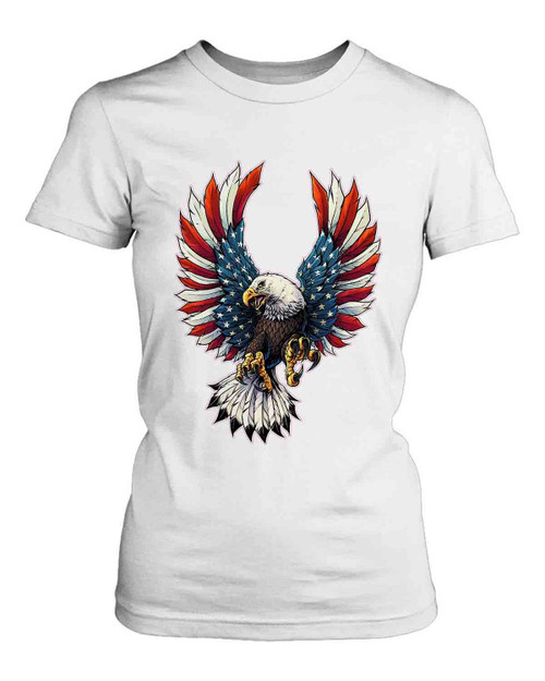 Screaming American Eagle Women's T-Shirt Tee