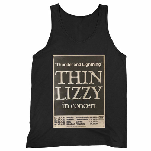 Thin Lizzy 1983 Thunder And Lightning Tour 1 Tank Top