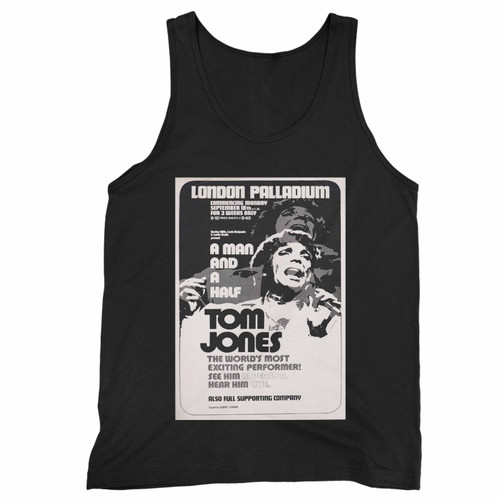 Tom Jones 1972 Live London Palladium Handbill Concert Tank Top