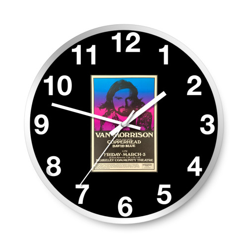1972 Van Morrison Concert Wall Clocks