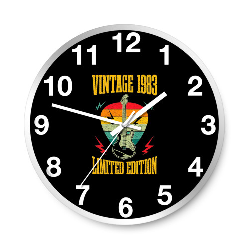 41 Year Old Gifts Vintage 1983 Limited Edition 41st Birthday Guitars Wall Clocks