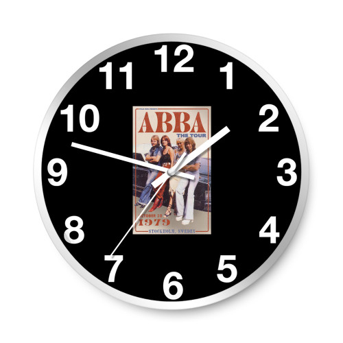Abba The Tour Print No Framed Wall Clocks