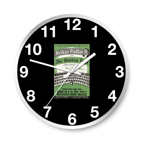 Arthur Fiedler And The Boston Pops Concert Wall Clocks