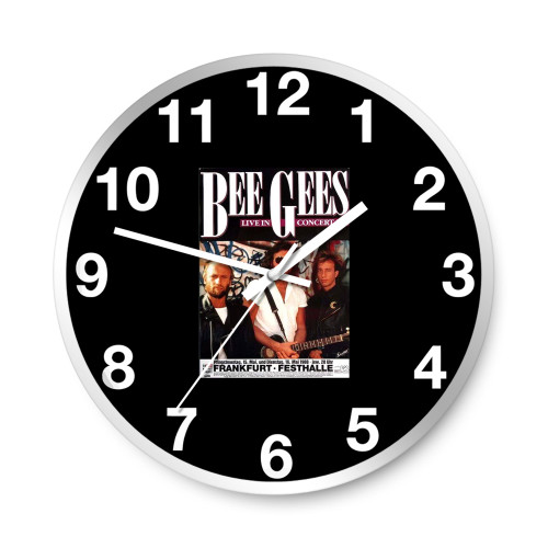 Bee Gees Live In Concert 1988 Wall Clocks