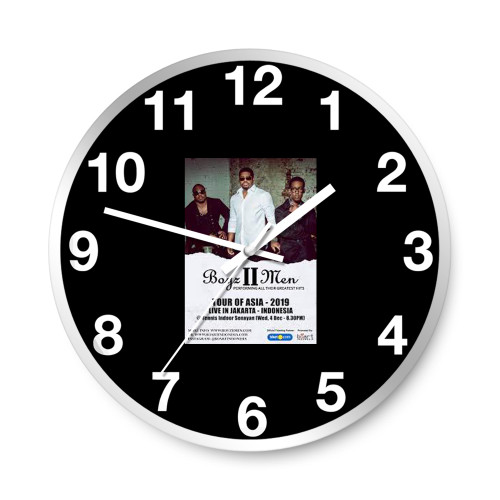 Boyz Ii Men Tour Of Asia 2019 Wall Clocks